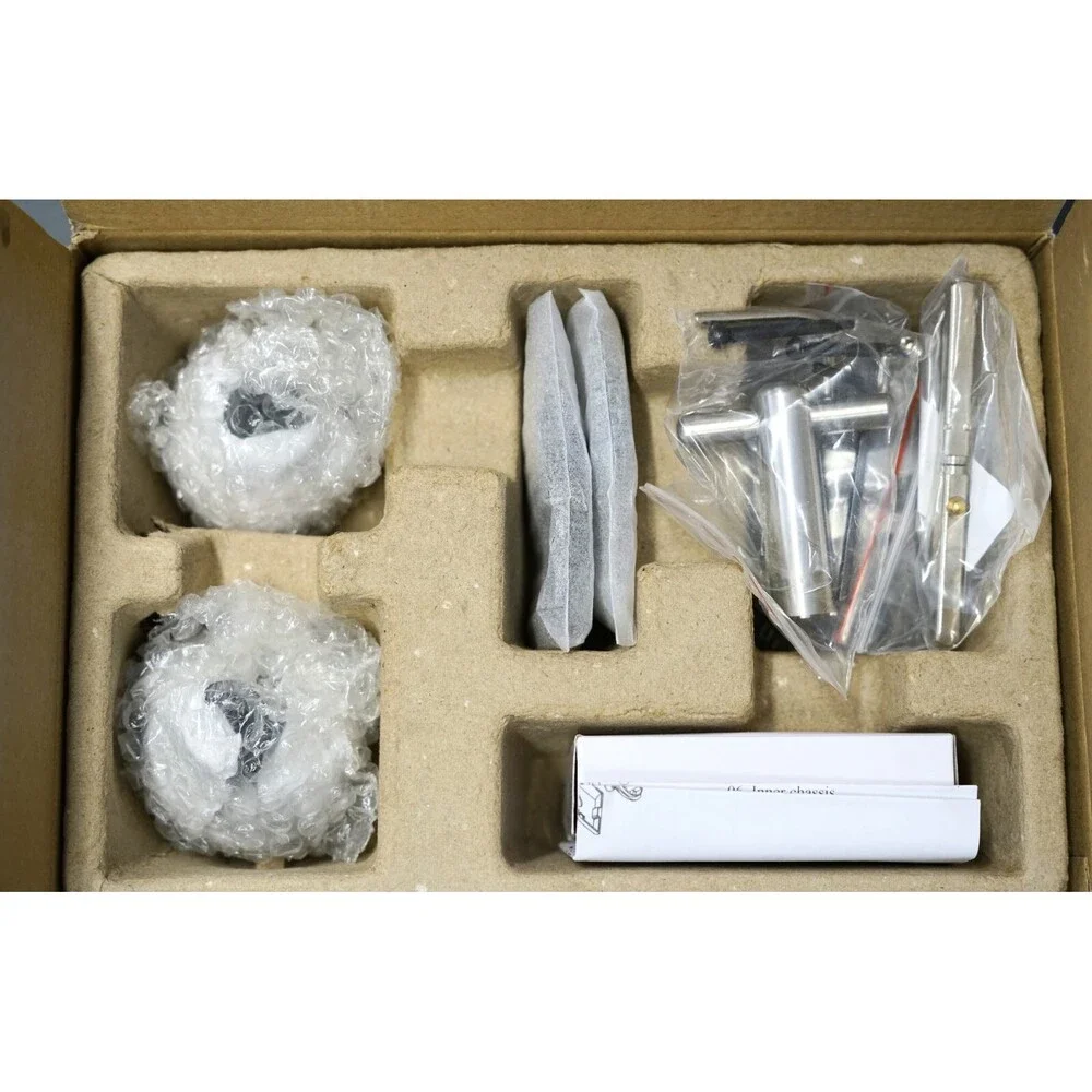 NEW-IN-BOX Montana Forge K2R4 Black Passage Doorknob Set